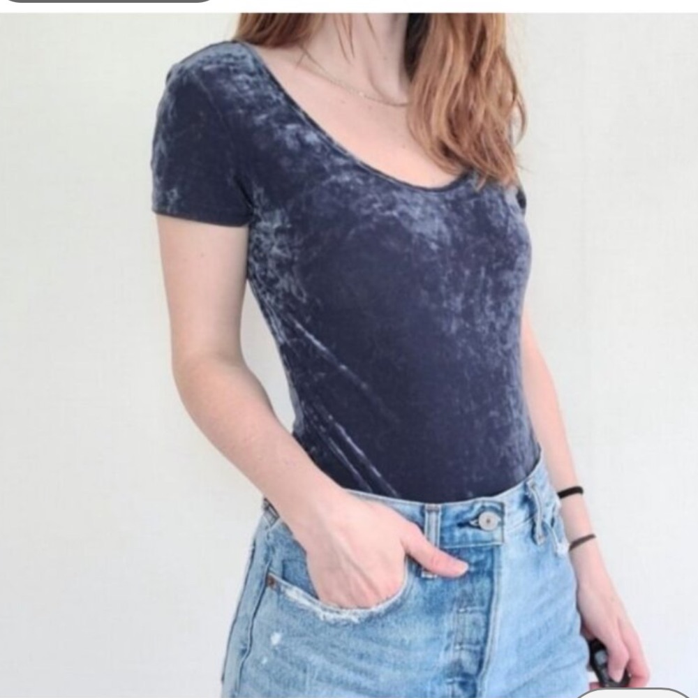 American Eagle Outfitters Navy Bodysuit